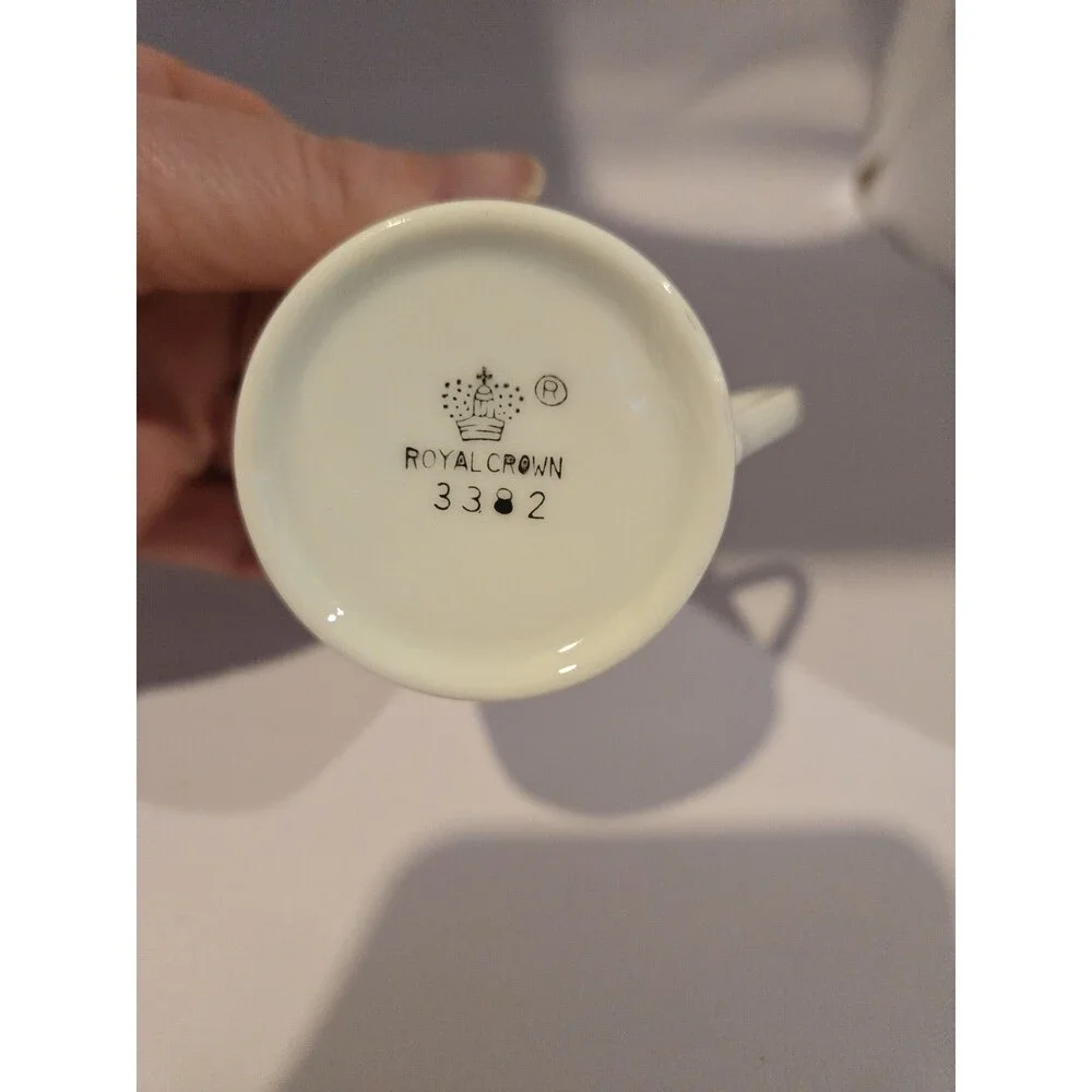 S/2 Vintage ROYAL CROWN Japan espresso cups